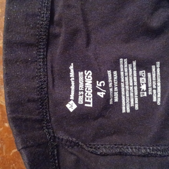 Girl's Leggings - Size 4/5 - Picture 4 of 6